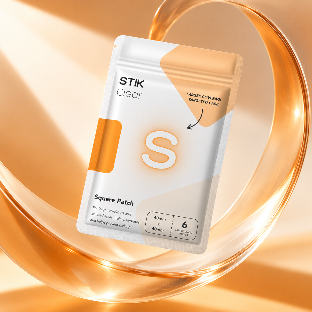 STIK Square Patch pouch, 3D packaging render