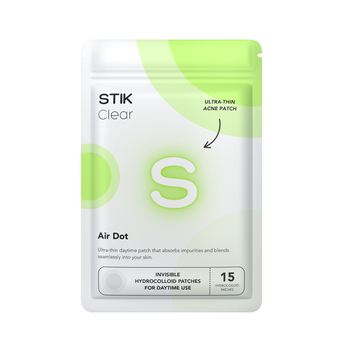 STIK Air Dot pouch, white background